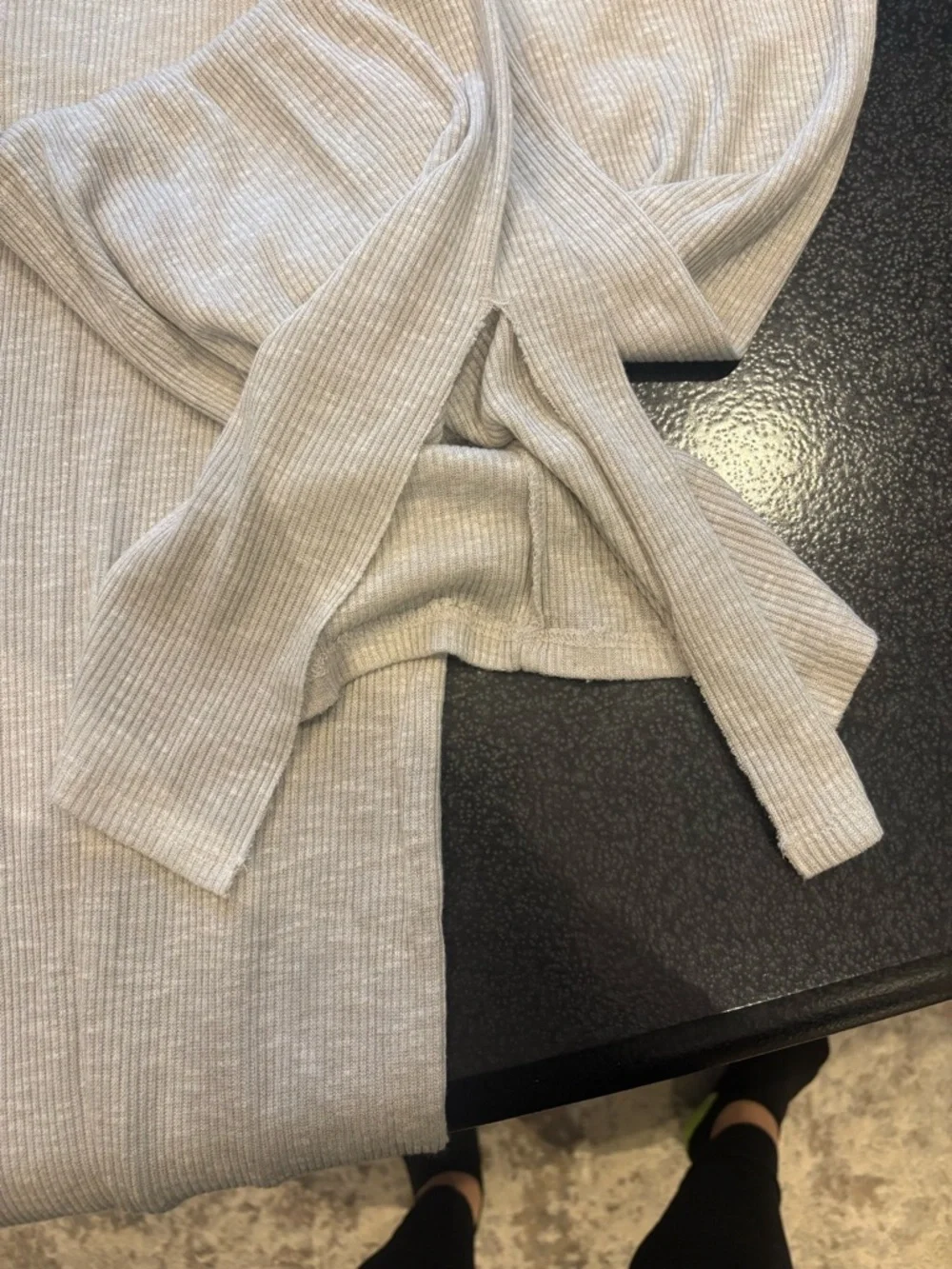 Pull&Bear Medium/Large Light Beige Ribbed Two-Piece Set - Picture 8 of 8